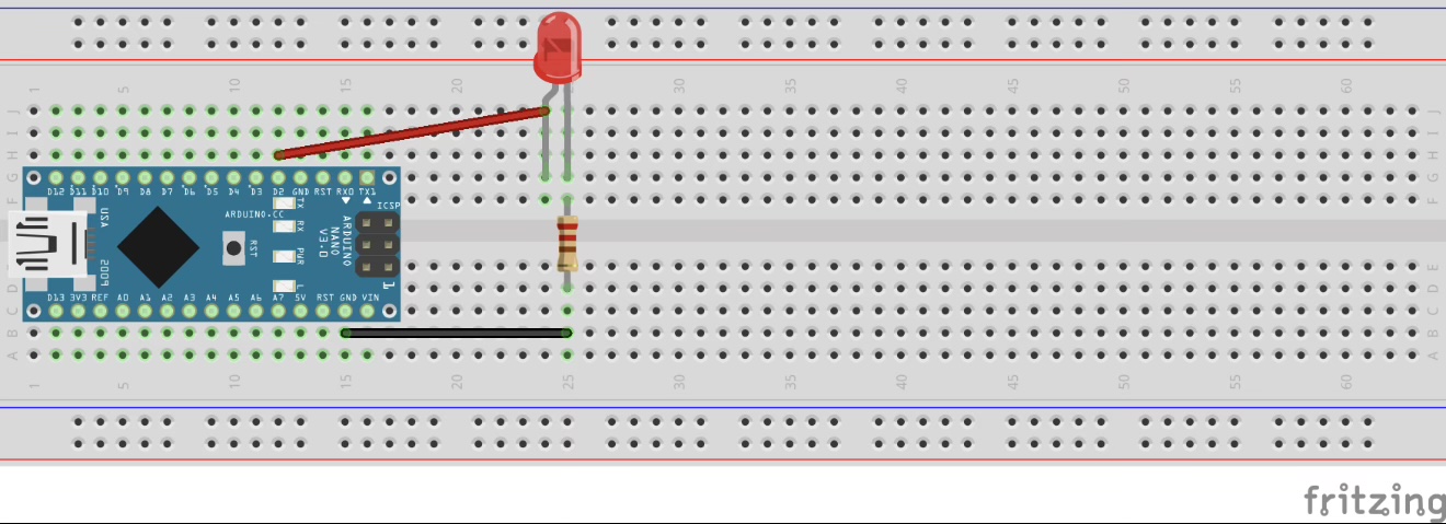 Light Up LED — Breadboard