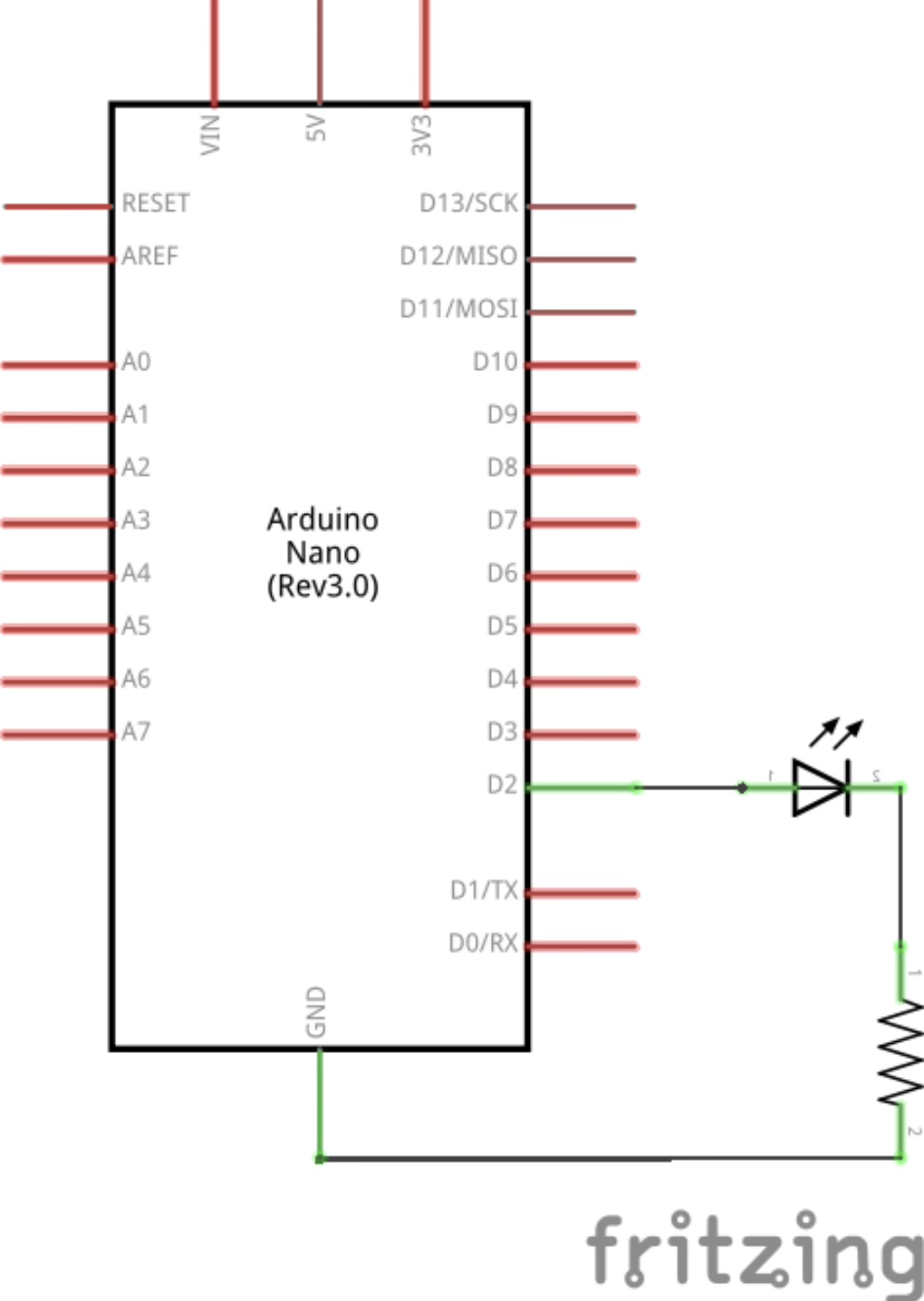 Light Up LED — Schematic